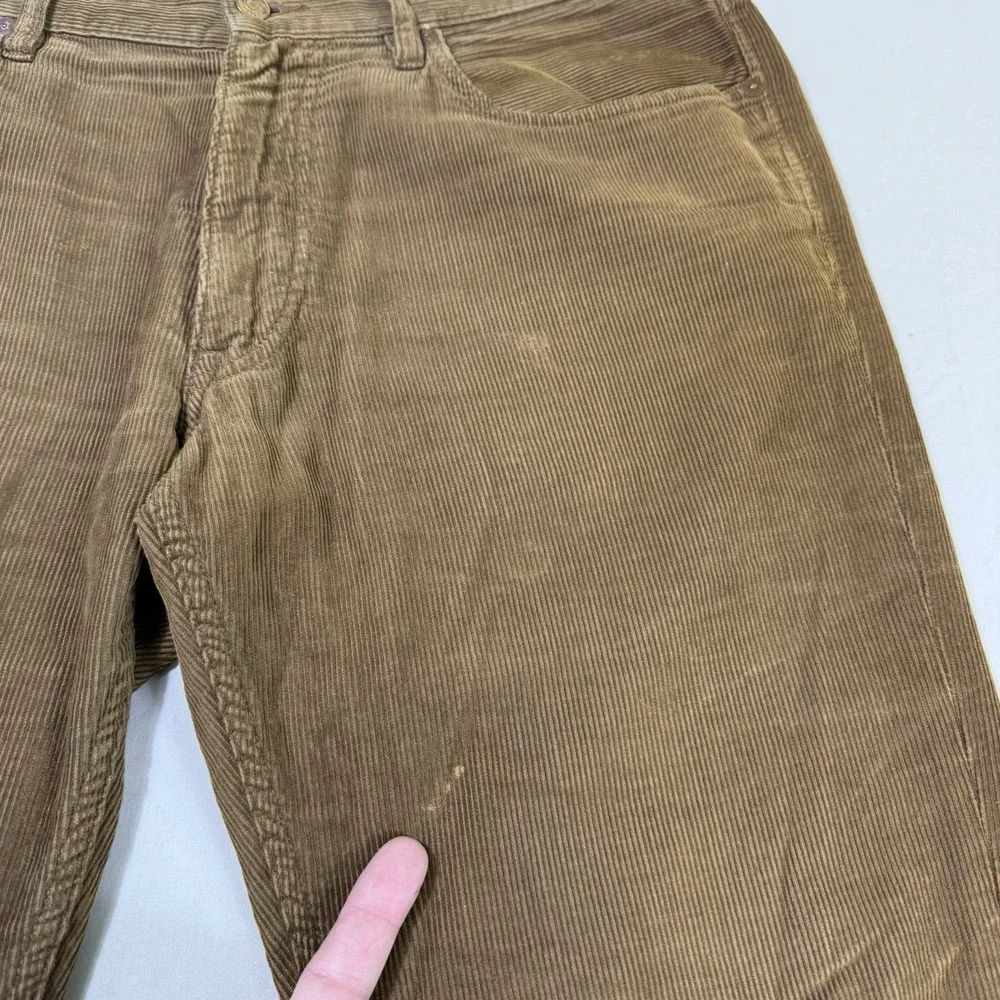 Polo Ralph‎ Lauren Pants Men's 34x30 Brown Corduroy The Hampton Straight Preppy
